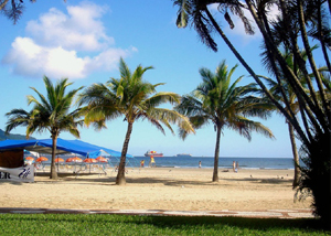 Praia do Boqueirão em Santos