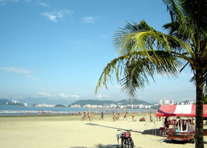 Praia de Aparecida em Santos