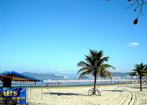 Praia do Embaré em Santos