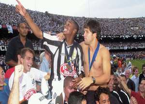 
Diego e Robinho campeões brasileiro em 2002