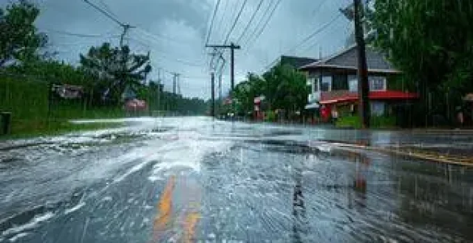 previsão de chuvas e ventos fortes