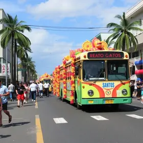 Carnaval de rua em Santos