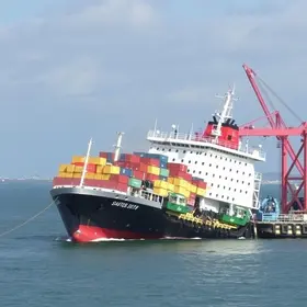 colisão no Porto de Santos