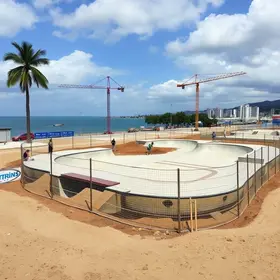 futura pista de skate do Portinho Caruara em Santos