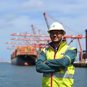 inspirador de qualidade no Porto de Santos