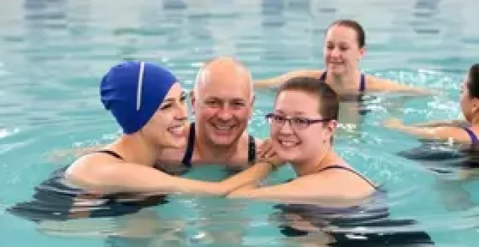 aulas de natação e hidroginástica