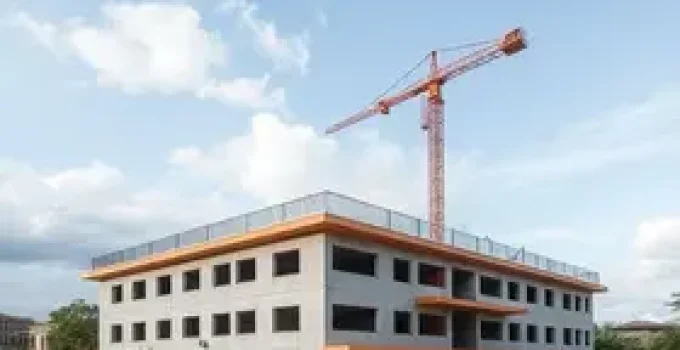 construção de escola na Zona Noroeste de Santos