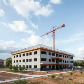construção de escola na Zona Noroeste de Santos