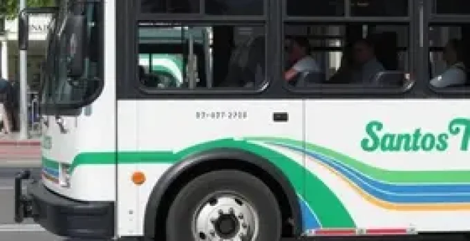 linha 100 transporte Santos