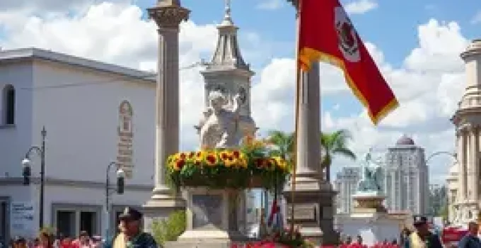 desfile em homenagem aos 480 anos de Santos