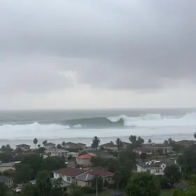 chuva e ventos fortes em santos