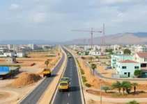 Obras viárias na Alemoa Industrial