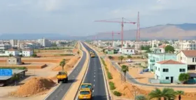 Obras viárias na Alemoa Industrial