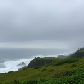 frente fria na Baixada Santista