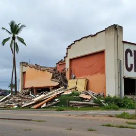 ventania em Santos