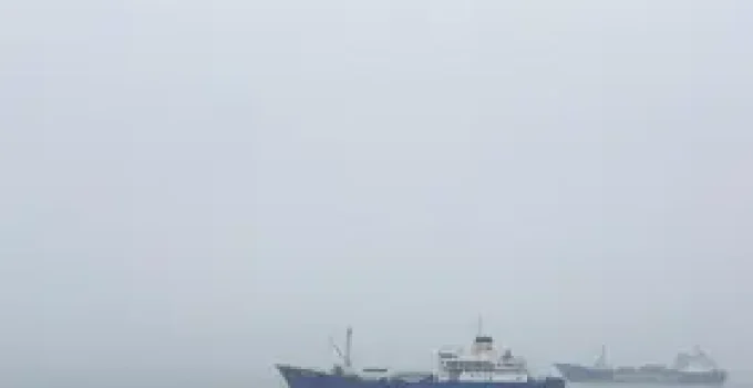 nevoeiro no litoral de SP