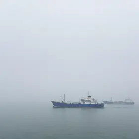 nevoeiro no litoral de SP