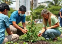 plantio de árvores em Santos