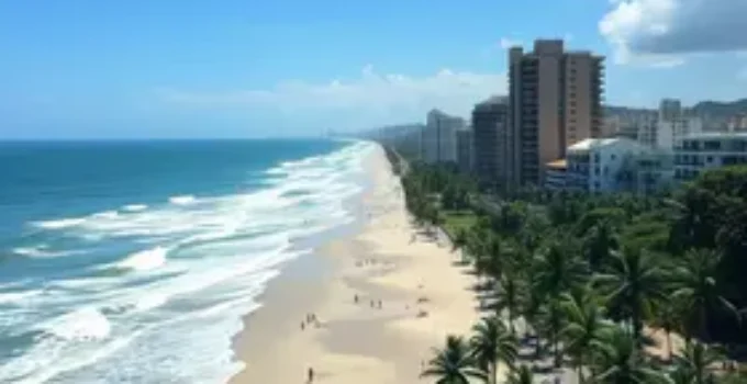 calor no litoral de SP
