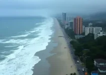 chuva em Santos