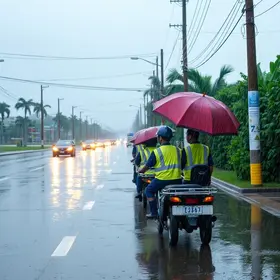 chuvas e ventos fortes