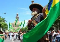 desfile cívico em Santos