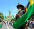 desfile cívico em Santos