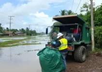 alagamentos na Zona Noroeste de Santos