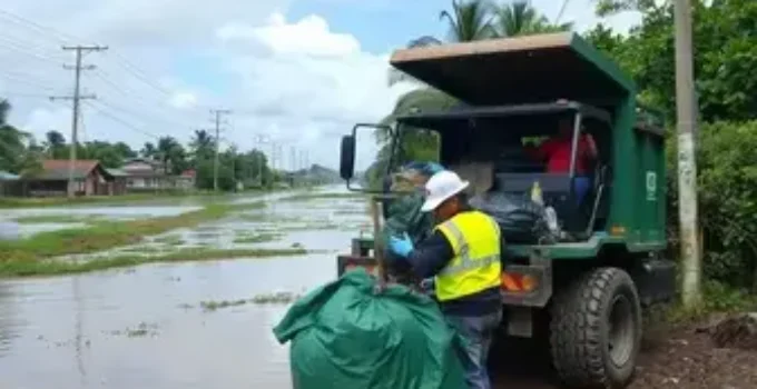 alagamentos na Zona Noroeste de Santos